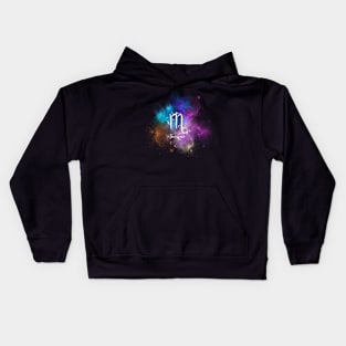 Scorpio Zodiac Astrology Sign Galaxy Kids Hoodie